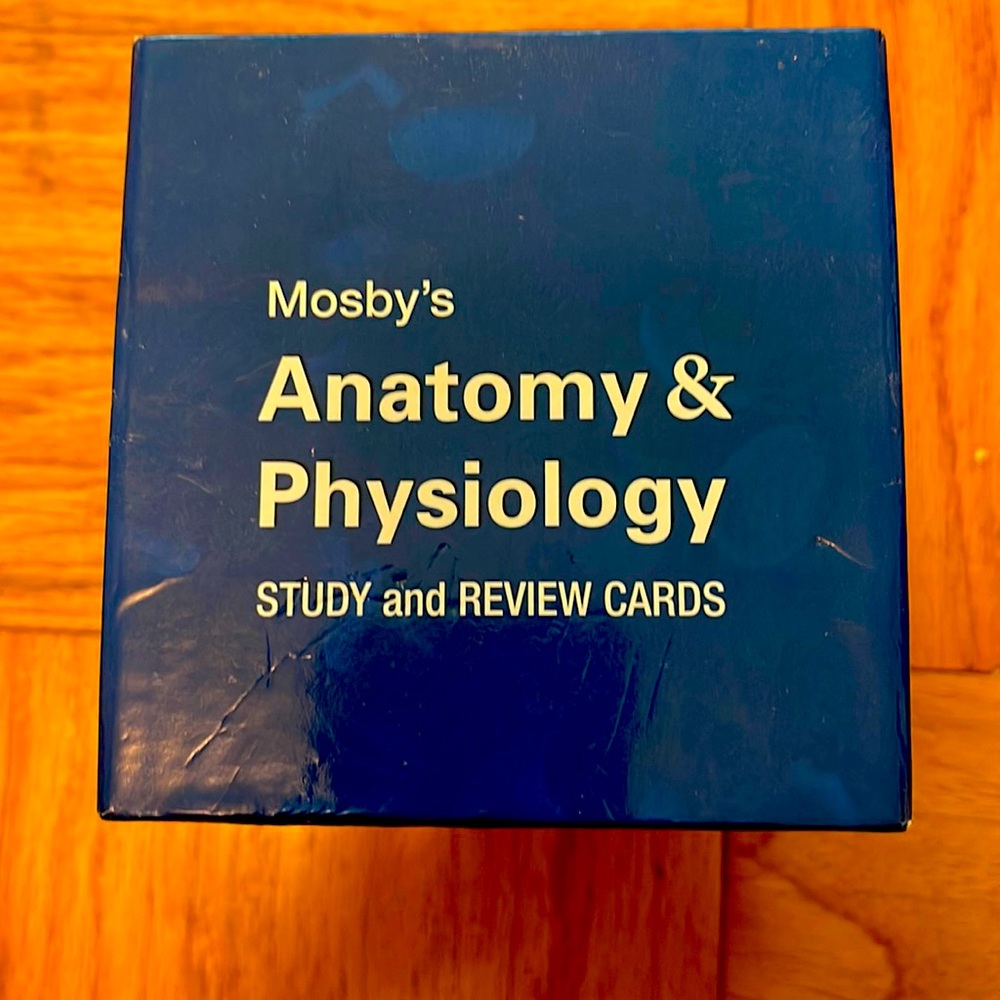 Anatomy and physiology study and review cards.